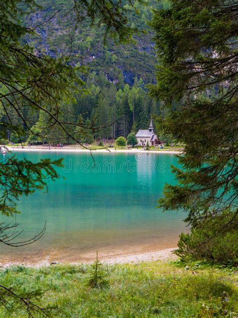 Lake Braies Dolomites Italy Stock Photo Image Of Adige Dolomites