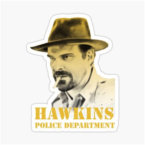 Sheriff Jim Hopper Hawkins Pd Sticker For Sale By Vicecityapparel