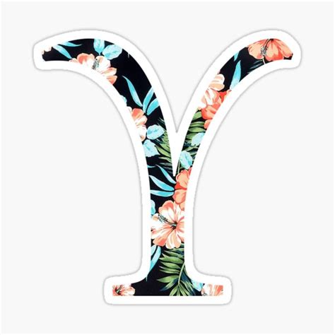 Upsilon Floral Greek Letter Sticker For Sale By Adventurefinder