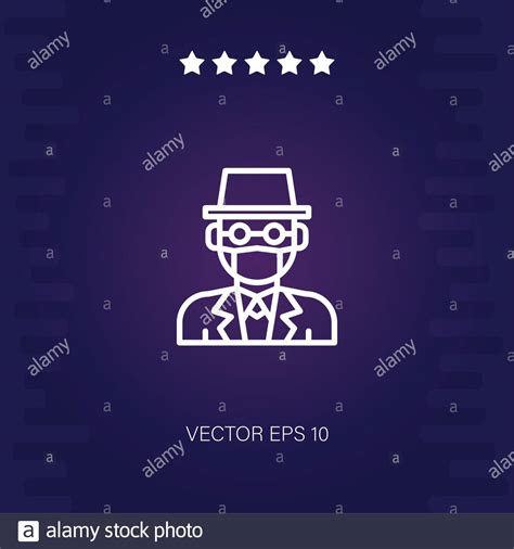 Spy Vector Icon Modern Illustration Stock Vector Image And Art Alamy