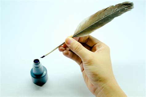Make A Quill Pen Out Of A Feather Feather Quill Pen Quill Pen Quill