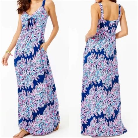 Lilly Pulitzer Dresses Lilly Pulitzer 2 Maui Maxi Dress In Oyster
