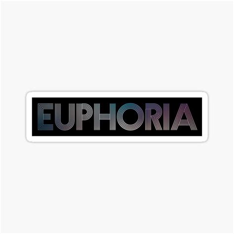 Euphoria Series Logo Sticker By Smilesmoke Redbubble