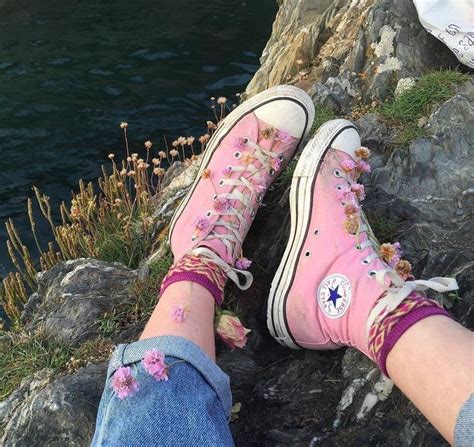 Image In Pink🌸 Collection By F A N D O M On We Heart It Cute Shoes Pink Converse Aesthetic Shoes