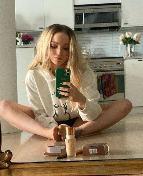Dove Cameron Puts Nips On Show In Paint Pants