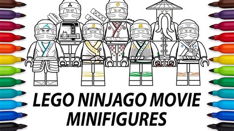 The group became close friends. How to draw Lego Ninjago Movie minifigures - compilation ...