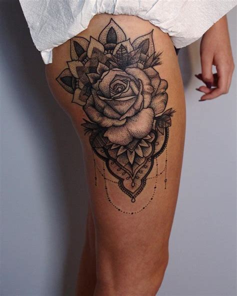 See more ideas about tattoos, body art tattoos, sleeve tattoos. Tattoo Trends - rose-tattoo-large-thigh-design The Most ...