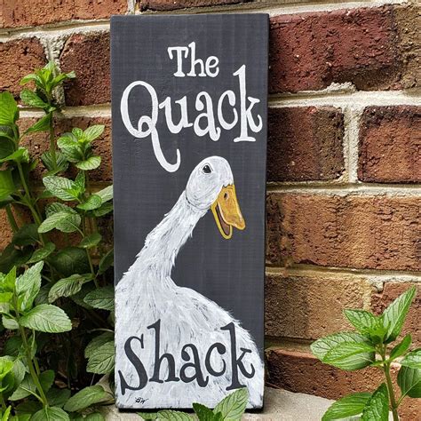 Buy Eeypy Wooden Wall Art Panels The Quack Shack Duck Sign Duck Decor