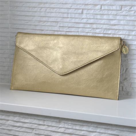 Personalised Metallic Clutch Bag By Lily Belle