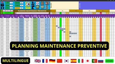 Application De Gestion De Maintenance Pr Ventive Sur Excel Gmao Excel