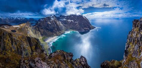 Landscape Nature Beach Mountain Sea Island Lofoten