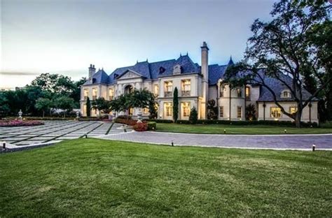 Eileens Home Design Limestone French Mansion For Sale In Dallas Tx