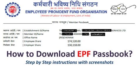 Epf Passbook Details In Simple Steps Taxconcept
