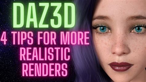 4 Tips For More Realistic Renders In Daz3d Youtube