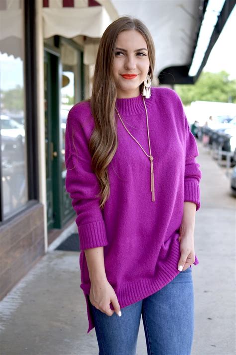 Pullover Sweater In Orchid Sweater Fashion Pullover