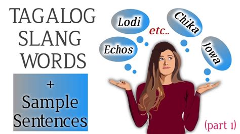 tagalog slang words with example sentences vocabulary part 20 youtube