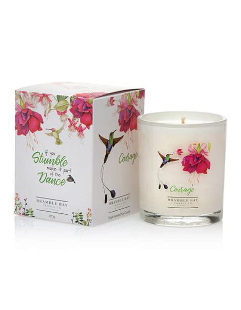 Courage Soy Wax Candle G Bramble Bay Co Bramble Bay Candle Co