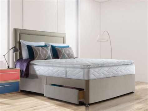 Sealy Pearl Luxury 3ft6 Large Single Divan Bed By Sealy