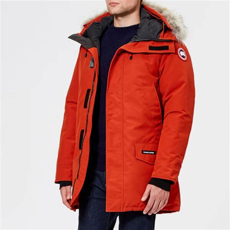 Canada Goose Men S Langford Parka Jacket Red Jasper Free Uk Delivery Over £50