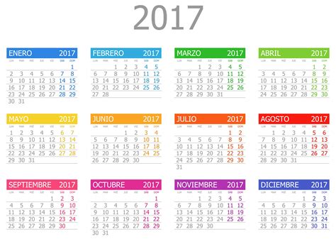Calendario 2017 Imagenes Educativas