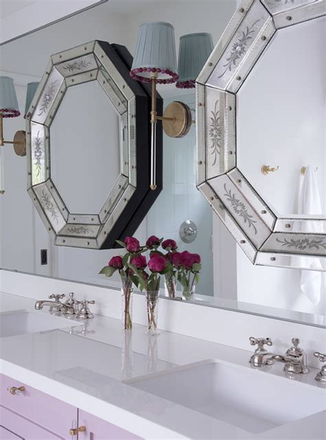 Octagon Bathroom Mirror With Shelves Everything Bathroom