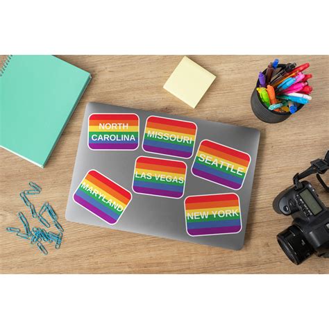 pride sticker lgbtq pride flag queer laptop decal vinyl etsy
