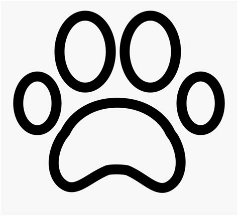 Dog Paw Printing Clip Art Paw Print Outline Vector