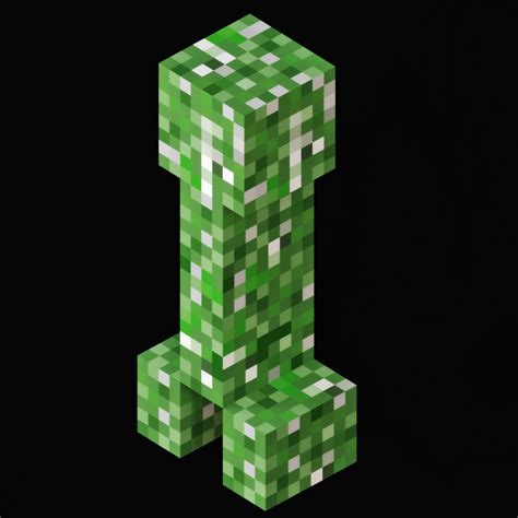 3d Model Creeper Mob From Minecraft Vr Ar Low Poly Cgtrader