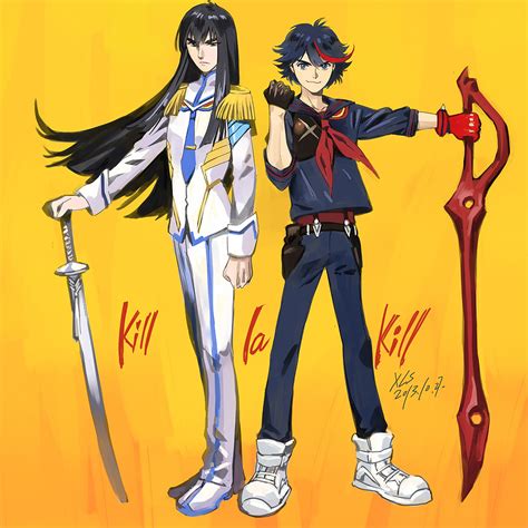 Matoi Ryuuko Senketsu Kiryuuin Satsuki And Junketsu Kill La Kill Drawn By Mtfy Danbooru