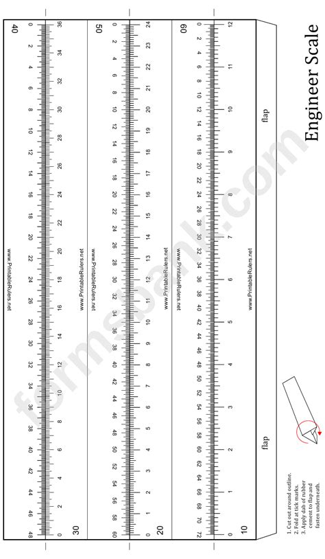 Engineer Scale 12 Inch Ruler Template Printable Pdf Download