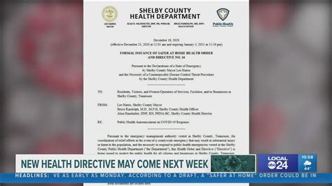 Shelby Co Health Dept Proposal Shows New Safer At Home Order