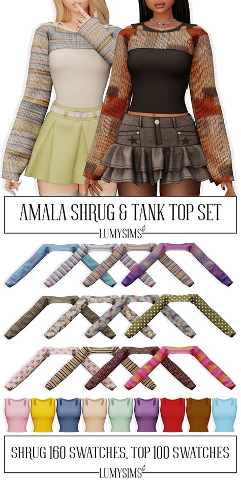 Amala Shrug And Top Sims 4 Cc Sims 4 Expansions Sims 4 Mods Clothes
