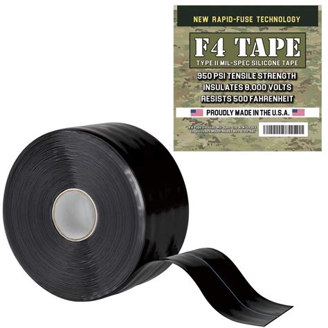 F4 Tape Self Fusing Silicone Tape Mil Spec 1 X 36 Black Buy Online At Best Price In Ksa
