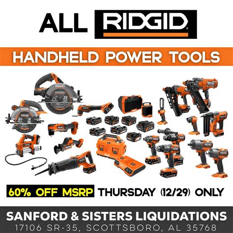 RIGID AND RYOBI SMALL HAND TOOLS 75% OFF RETAIL SUNDAY 17106 AL 35 DOWN