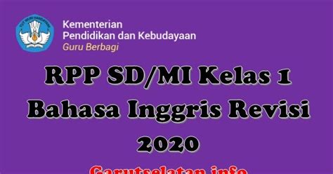 Pandemi ini telah mengubah kebiasaan masyarakat termasuk di. Rpp Daring Bahasa Inggris Sd Kelas 1 6 - GURU SD SMP SMA