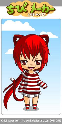 Chibimaker 14 Red Cat Girl Neko Girl By Letomihanu On Deviantart