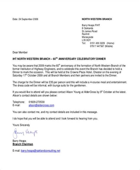 The event will be held on friday, june fifth at seven o'clock pm. Formal Letter Sample Template - 74+ Free Word, PDF ...