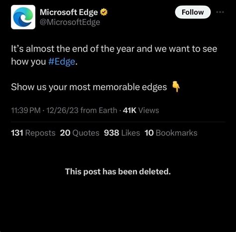 Microsoft Tweet Fail Edging Edge Know Your Meme