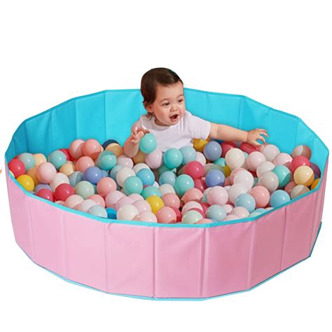 Upgraded Kids Ball Pit Folding Portable Balls Pool Baby Playpen Play