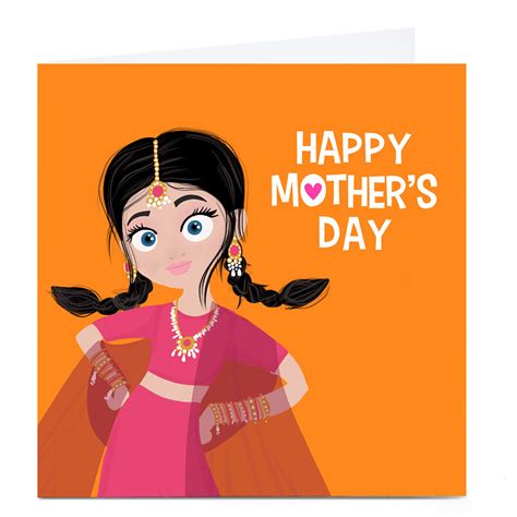 Buy Personalised Roshah Designs Mothers Day Card Orange For Gbp 279 Card Factory Uk