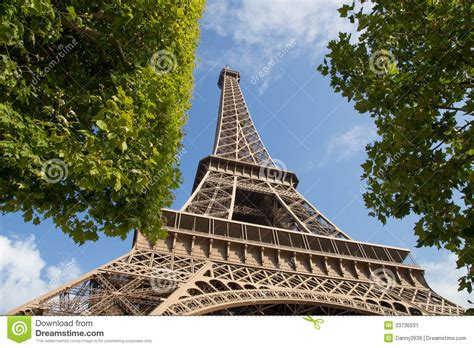 Eiffel Tower From Below Stock Image Image 33736331