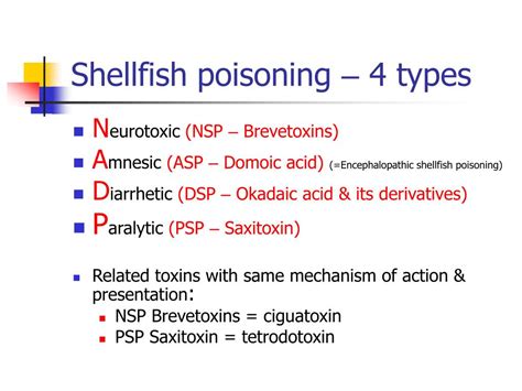 Ppt Toxicology Course Case Presentation Shellfish Poisoning