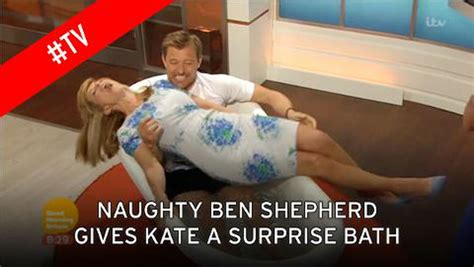 Priceless Moment Kate Garraway Gets Dunked In Ice Bath By Ben Shephard After Forcing Him To