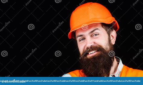 Man Builders Industry Worker In Construction Uniform Architect