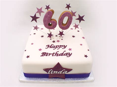 The price of birthday cakes has decreased, consequently, more cakes were created. Purple Star 60th Birthday Cake - Cakey Goodness
