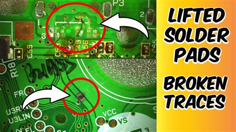 How To Fix Lifted Solder Pads Broken Vias And Traces On Circuit Boards