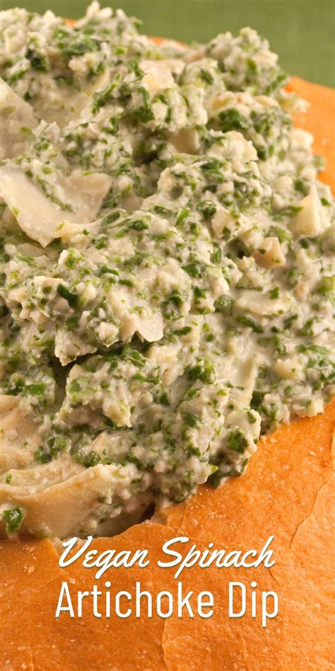 Vegan Spinach Artichoke Dip Is A Creamy All Veggie Sensation Served