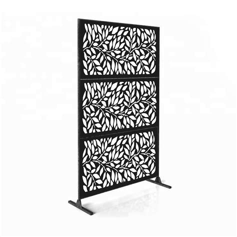 Buy Ejoy 76 X 49 Black Metal And Steel Outdoor Panel Privacy Screens 3