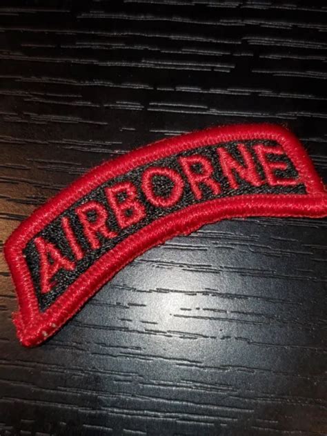 1960s 70s Us Army Red Airborne Infantry Tab Patch Lk 997 Picclick