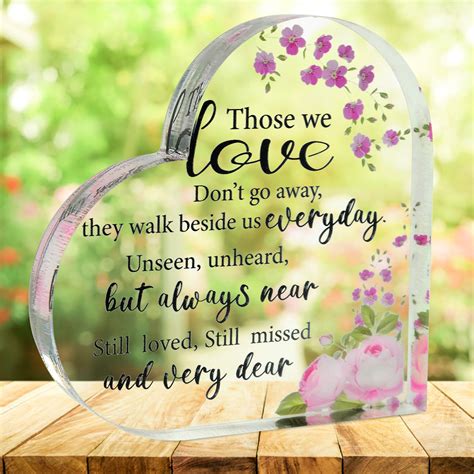 Acrylic Memorial Heart - Those We Love – The Wind Chime Co